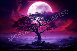 Digital Art - moon-tree - Free Shipping - $0.99