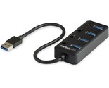 StarTech.com 4 Port USB 3.0 Hub - USB-A to 4x USB 3.0 Type-A with Indivi... - £38.67 GBP