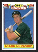 Oakland Athletics Mark McGwire 1987 Topps The Rookies Baseball Card # 13 ! - $0.50