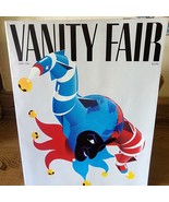 VTG Vanity Fair Magazine April 1983 Cover Illustration by Mick Haggerty ... - $10.65
