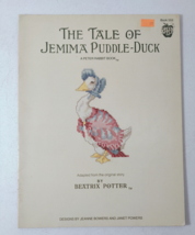 The Tale Of Jemima Puddle Duck Beatrix Potter Cross Stitch Pattern Booklet 1991 - £14.63 GBP