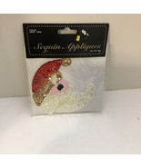 Wang&#39;s  Sequin Applique Sew-On Santa Head #FSA126 - $10.80 CAD