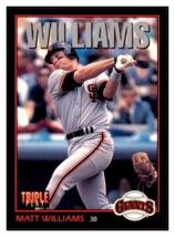 1993 Triple Play Matt
  Williams   San Francisco Giants
  Baseball Card GMMGD - £0.67 GBP