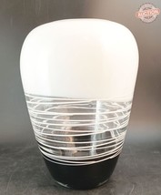 Hand-Blown Spun-Thread Art Glass Shoulder Vase    OBO - £35.09 GBP