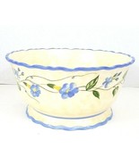Waverly Large Serving Bowl Floral on Pedestal 5 1/2&quot; Tall x 11&quot; Wide - $331.14 MXN