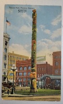 Totem Pole, Pioneer Square, Seattle - World&#39;s Panama Pacific Expo - Postcard - £2.36 GBP