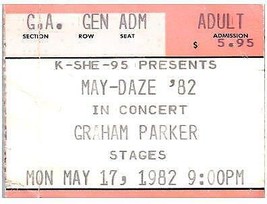 Vintage Graham Nash Ticket Stub May 17 1982 St Louis Missouri - £19.35 GBP