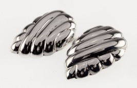 Sterling Silver Clip-On Leaf Earrings Gorgeous - £95.66 GBP