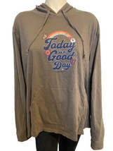 Life Is Good Gray Cotton Long Sleeve Hooded T Shirt Size XXXL - £20.12 GBP