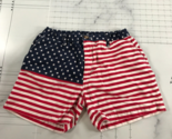 Chubbies Shorts Mens Small Red White Blue American Flag Stripes Stars Ab... - £17.59 GBP