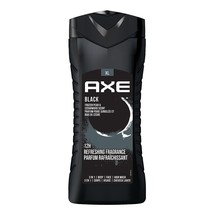AXE Black 3 In 1 Body, Face &amp; Hair Wash, Frozen Pear &amp; Cedarwood Scent, 400 ml - £23.59 GBP