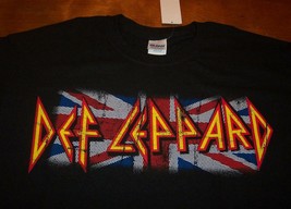 Vintage Style Def Leppard British Flag T-Shirt Mens Small New w/ Tag - £15.57 GBP