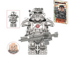 Minifigure Power Armor Green Silver Damaged Fallout Video Game Tv Show U... - $7.98