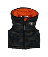 urban republic kids olive camo reversible hooded puffer jacket vest size 3T - $21.39 CAD