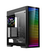 Gaming Case Full Tower, With Tempered Glass Side Panel &amp; Argb Led Mirror... - $158.99