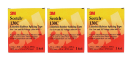 3M Scotch Splicing Tape Electrical Linerless Rubber 3/4 Inch x 30 Ft 3 Pack - £52.29 GBP