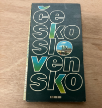 Czechoslovakia vintage map and landmark brochure Ceskoslovensko travel s... - $19.75