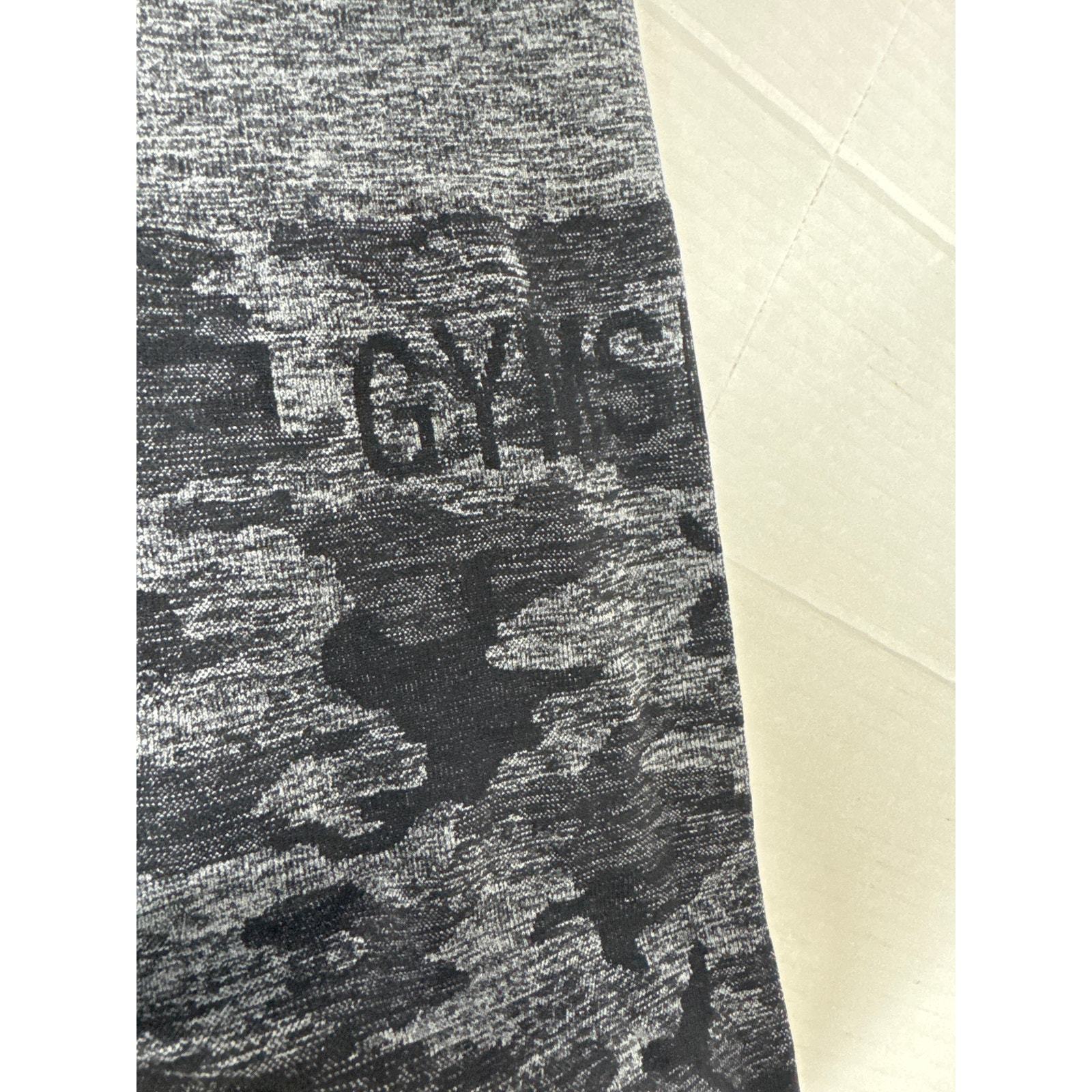 Gymshark Women’s Camo Seamless Leggings Black Gray Gym Workout Size 22x24 Item image 3