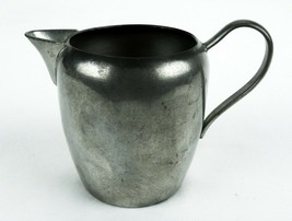 Vintage Pewter Cream Pitcher, Federal Solid Pewter, Half-Heart Handle, #PWT012 - £11.66 GBP