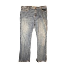 Tommy Hilfiger Jeans Mens 40x32 Blue Denim Cotton Blend Straight Leg Wor... - $22.88