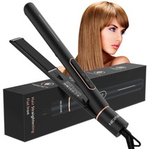 Prof 1&quot; Flat Iron Ceramic Hair Straighten &amp; Curl Iron Combo Anti-Scald Fast Heat - $56.14