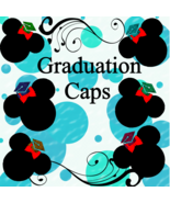 Mouse Graduation Caps5-Digital Clipart-Art Clip-Gift Cards-Banner-Gift T... - $37.50 MXN