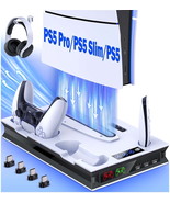 PS5 Cooling Fan Stand with Dual Controller Charger Station for Playstation - $823.55 MXN+
