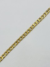 Signed AVON NR 1995 Polished Links Gold Tone Curb Chain Bracelet 8 in - £14.01 GBP