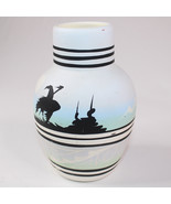 Native American Pottery Navajo Vase End Of Trail Design Signed Jaylee Na... - $12.59