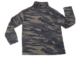 Tahari Green Camo Cowl Neck Long Sleeve T Shirt Sweatshirt Womens Medium... - £31.44 GBP