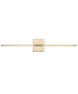 NEW Jonathan Y  Makena  28&quot; Gold Dimmable Wall Sconce Minimalist NEW IN BOX - €15,34 EUR