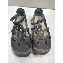 JBU by Jambu Womens Sport Sydney Sandals Memory Foam Faux Leather Gray 10 M - $24.95
