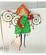 Dept 56 metal fairy angel gardening ornament 6 1/2” x 5” 56.37408C tiny ... - $11.99