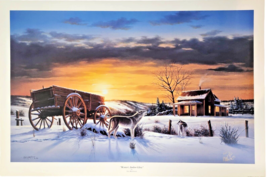&quot;Winter&#39;s Amber Glow&quot; by Rob MacIntosh Signed &amp; Numbered 38 x 26&quot; Art Print Mint - £62.72 GBP