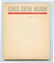 Illinois Central Railroad Note Pad Main Line of Mid America - £13.98 GBP