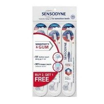 SENSODYNE Toothbrush Sensitive Teeth Sensitivity &amp; Gum Soft Bristles - 3... - £15.63 GBP