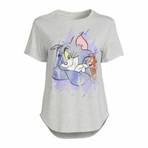 Tom &amp; Jerry Women&#39;s T-Shirt Color Grey Size L/G (11-13) - $13.84