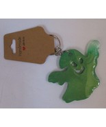 Handcrafted Resin Ghost Keychains 2-1/2 In. Tall Black or Green - £10.02 GBP