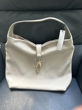 Dooney &amp; Bourke Belvedere Logo Lock Shoulder Bag ~ Fog - $3,716.66 MXN
