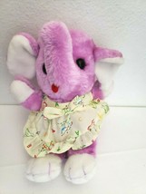 Brooklyn Doll Purple Elephant Plush Stuffed Animal Yellow ABC Apron - £31.13 GBP