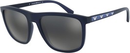 Emporio Armani Sunglasses EA4124 57236G Blue /Light Grey Silver Mirror L... - $66.93