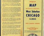 West Suburban Chicago Map &amp; Directory of Information MAPCO Indexed Stree... - $21.78