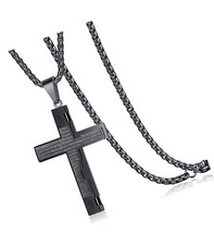 Nail Lord&#39;s Prayer Our Father Cross Pendant 24 - £40.39 GBP