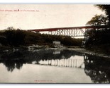 High Bridge Princeton Illinois IL DB Postcard Y2 - $3.91
