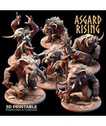 3D Printed Asgard Rising Tundra Trolls Set 28 32mm Ragnarok D&amp;D - $19.31 CAD+