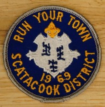 Vintage BSA Boy Scout Patch 1969 Run Your Town Scatacook District CT - $9.89
