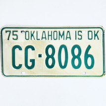 1975 United States Oklahoma Craig County Passenger License Plate CG-8086 - £14.52 GBP