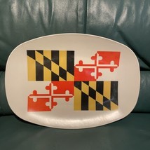 Maryland Flag Platter ￼9”x14” melamine new USA Made - £15.85 GBP