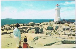 Postcard Lighthouse At Peggy&#39;s Cove Nova Scotia - £1.71 GBP