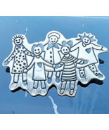 EFS DESIGNER MEXICAN 925 STERLING SILVER CHILDREN PLAYING PIN BROOCH BBA... - €32,52 EUR